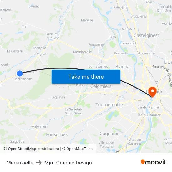Mérenvielle to Mjm Graphic Design map