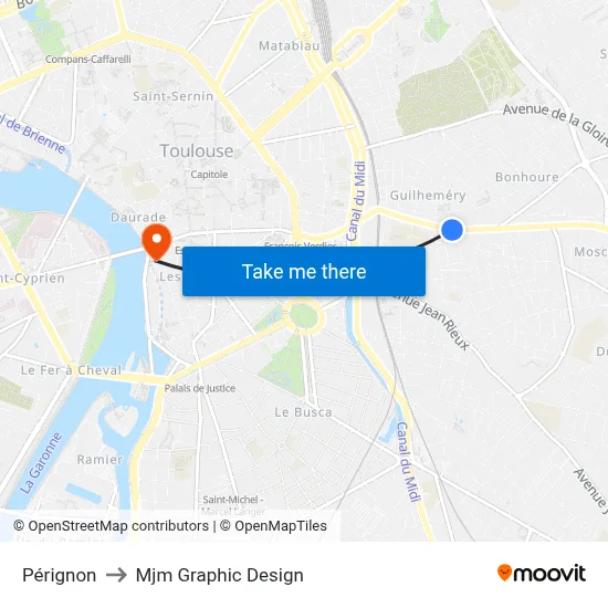 Pérignon to Mjm Graphic Design map