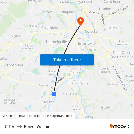 C.F.A. to Ernest Wallon map