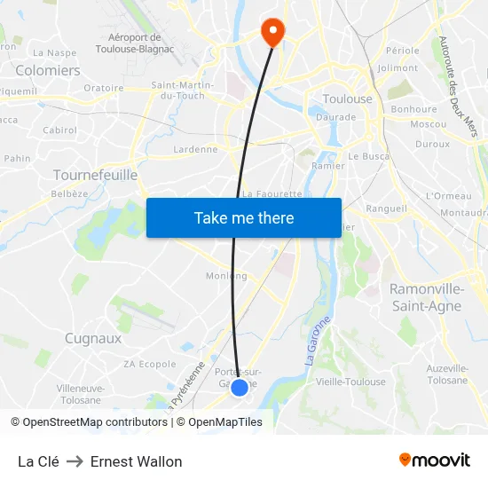 La Clé to Ernest Wallon map