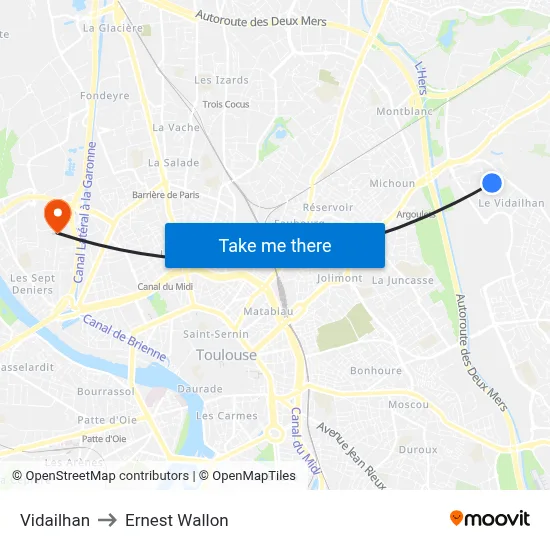 Vidailhan to Ernest Wallon map