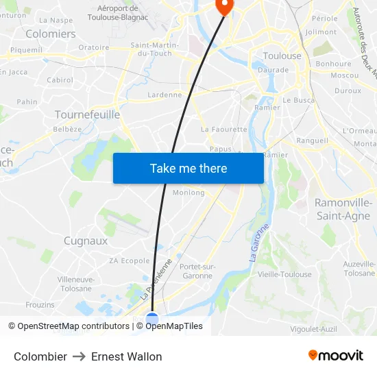 Colombier to Ernest Wallon map
