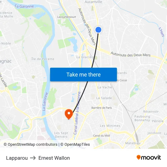 Lapparou to Ernest Wallon map