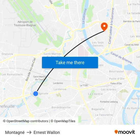 Montagné to Ernest Wallon map