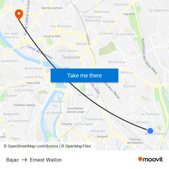 Bajac to Ernest Wallon map