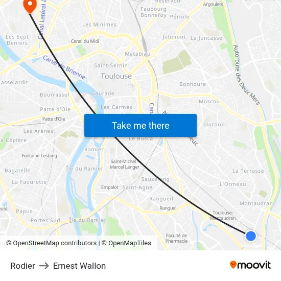 Rodier to Ernest Wallon map