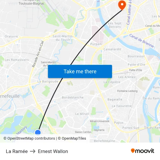 La Ramée to Ernest Wallon map