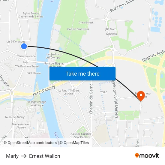 Marly to Ernest Wallon map