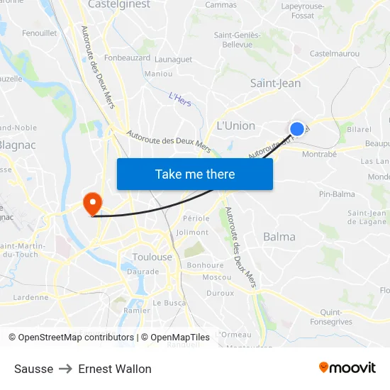 Sausse to Ernest Wallon map