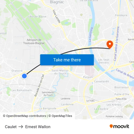 Caulet to Ernest Wallon map