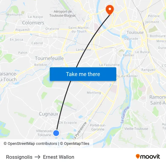 Rossignolis to Ernest Wallon map