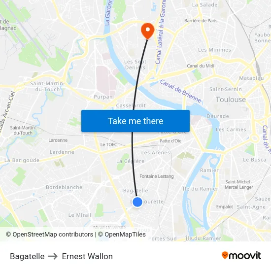 Bagatelle to Ernest Wallon map