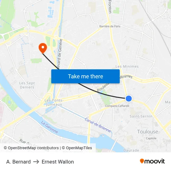 A. Bernard to Ernest Wallon map