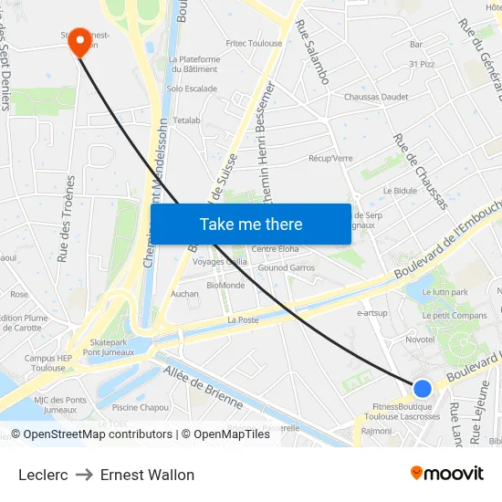 Leclerc to Ernest Wallon map