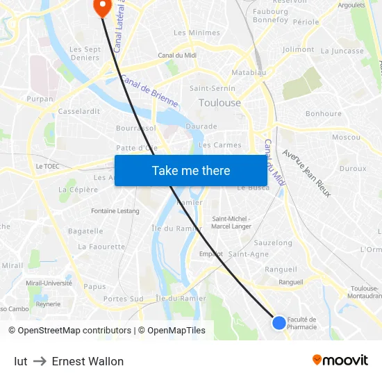 Iut to Ernest Wallon map