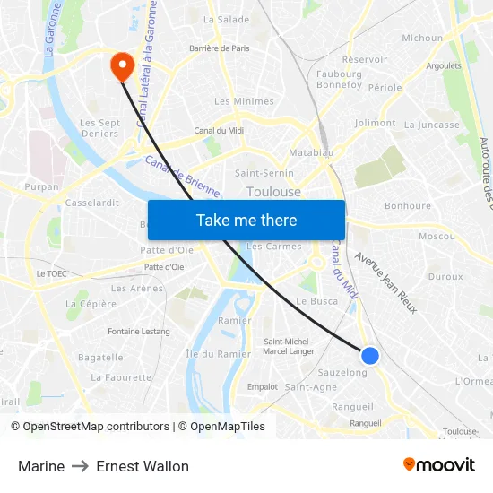 Marine to Ernest Wallon map