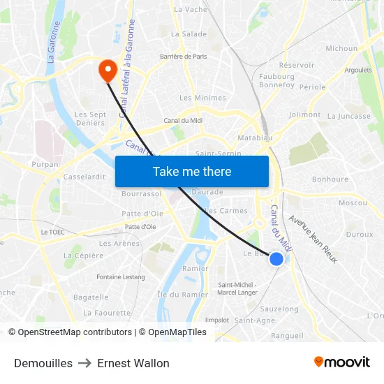 Demouilles to Ernest Wallon map