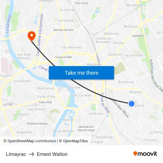 Limayrac to Ernest Wallon map