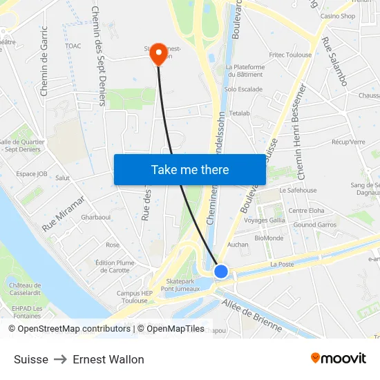 Suisse to Ernest Wallon map