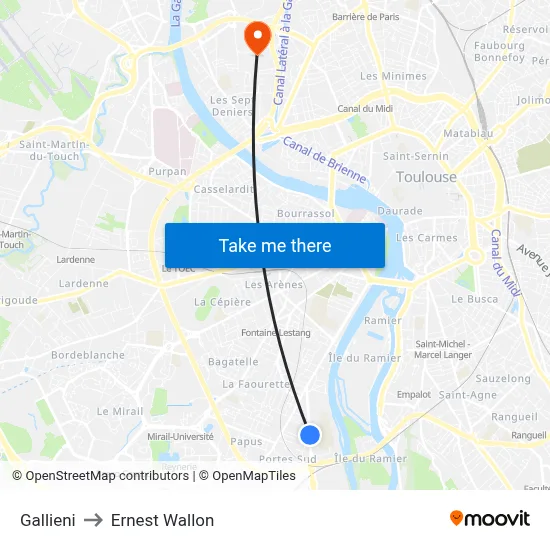 Gallieni to Ernest Wallon map
