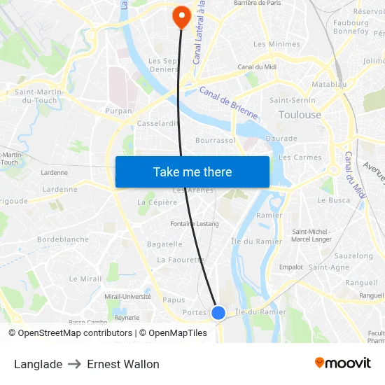 Langlade to Ernest Wallon map