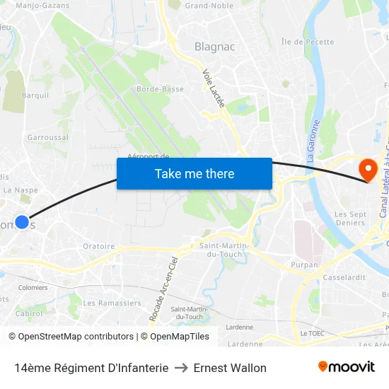 14ème Régiment D'Infanterie to Ernest Wallon map