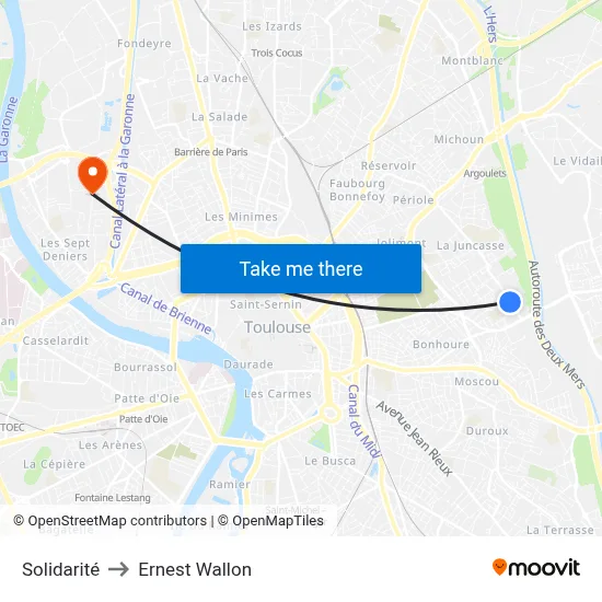 Solidarité to Ernest Wallon map