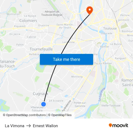 La Vimona to Ernest Wallon map