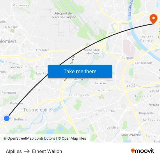 Alpilles to Ernest Wallon map