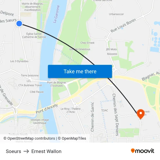 Soeurs to Ernest Wallon map