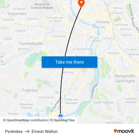 Pyrénées to Ernest Wallon map
