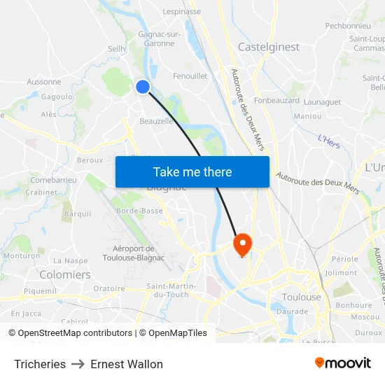 Tricheries to Ernest Wallon map