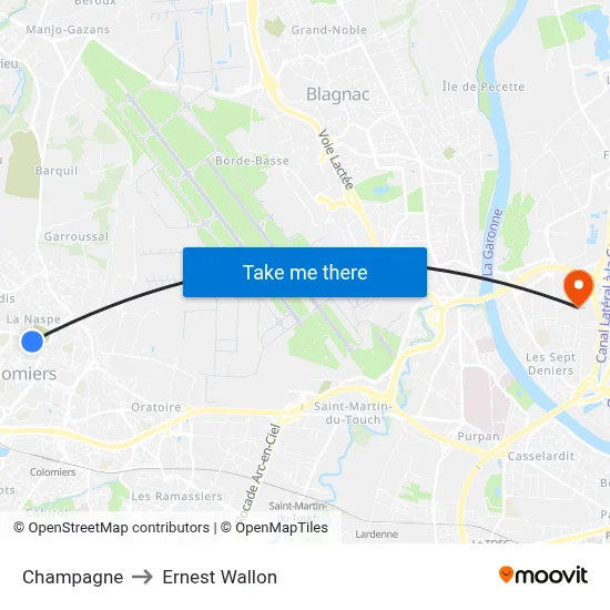 Champagne to Ernest Wallon map