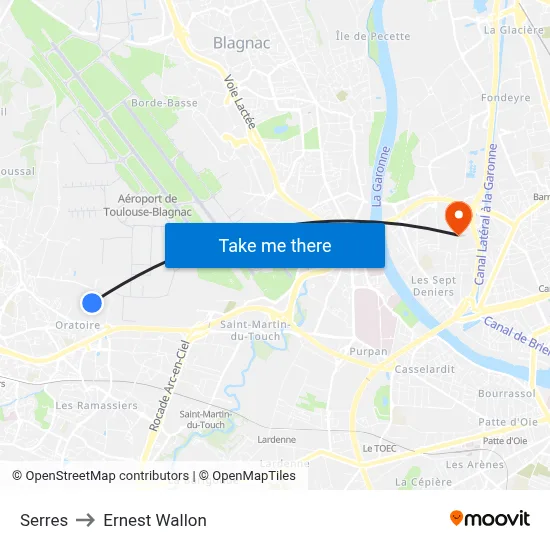 Serres to Ernest Wallon map