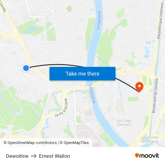Dewoitine to Ernest Wallon map