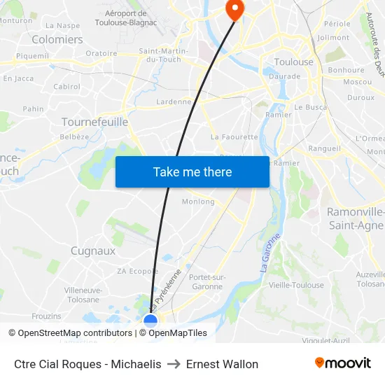 Ctre Cial Roques - Michaelis to Ernest Wallon map