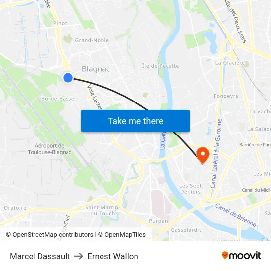 Marcel Dassault to Ernest Wallon map