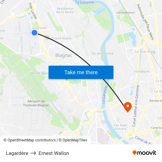 Lagardère to Ernest Wallon map