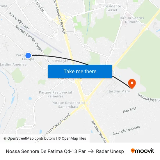 Nossa Senhora De Fatima Qd-13 Par to Radar Unesp map