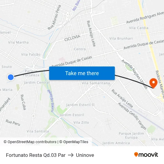 Fortunato Resta Qd.03 Par to Uninove map