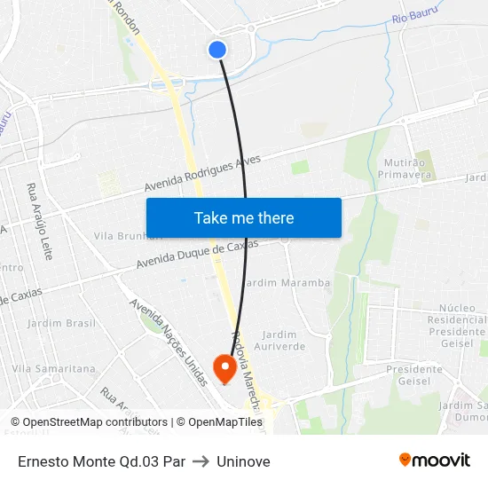 Ernesto Monte Qd.03 Par to Uninove map