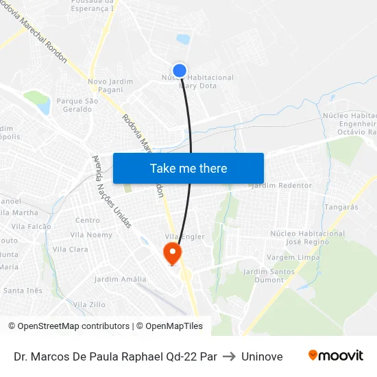 Dr. Marcos De Paula Raphael Qd-22 Par to Uninove map
