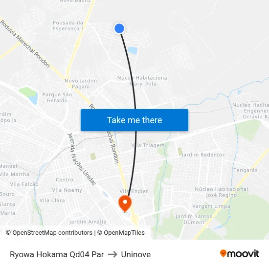 Ryowa Hokama Qd04 Par to Uninove map