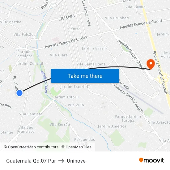 Guatemala Qd.07 Par to Uninove map