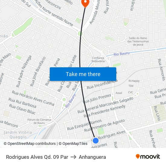 Rodrigues Alves Qd. 09 Par to Anhanguera map