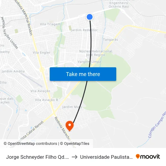 Jorge Schneyder Filho Qd. 02 Par to Universidade Paulista - Unip map