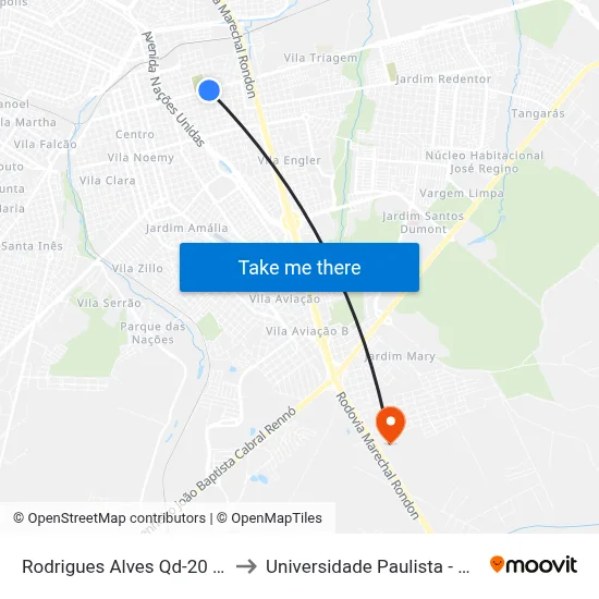 Rodrigues Alves Qd-20 Par to Universidade Paulista - Unip map