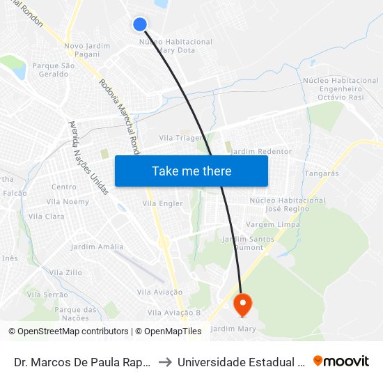 Dr. Marcos De Paula Raphael Qd-30 Impar to Universidade Estadual Paulista - Unesp map