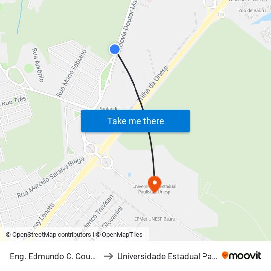 Eng. Edmundo C. Coube Qd-04 Par to Universidade Estadual Paulista - Unesp map