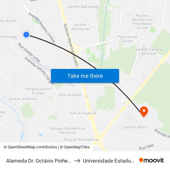 Alameda Dr. Octávio Pinheiro Brisolla Qd.08 Par to Universidade Estadual Paulista - Unesp map